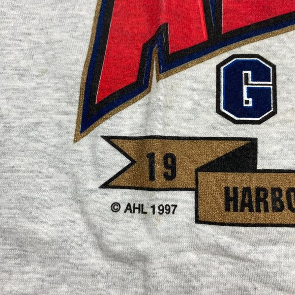 Vintage 90s AHL All Star Game T Shirt Men's Medium Saint John New Brunswick - Picture 4 of 11